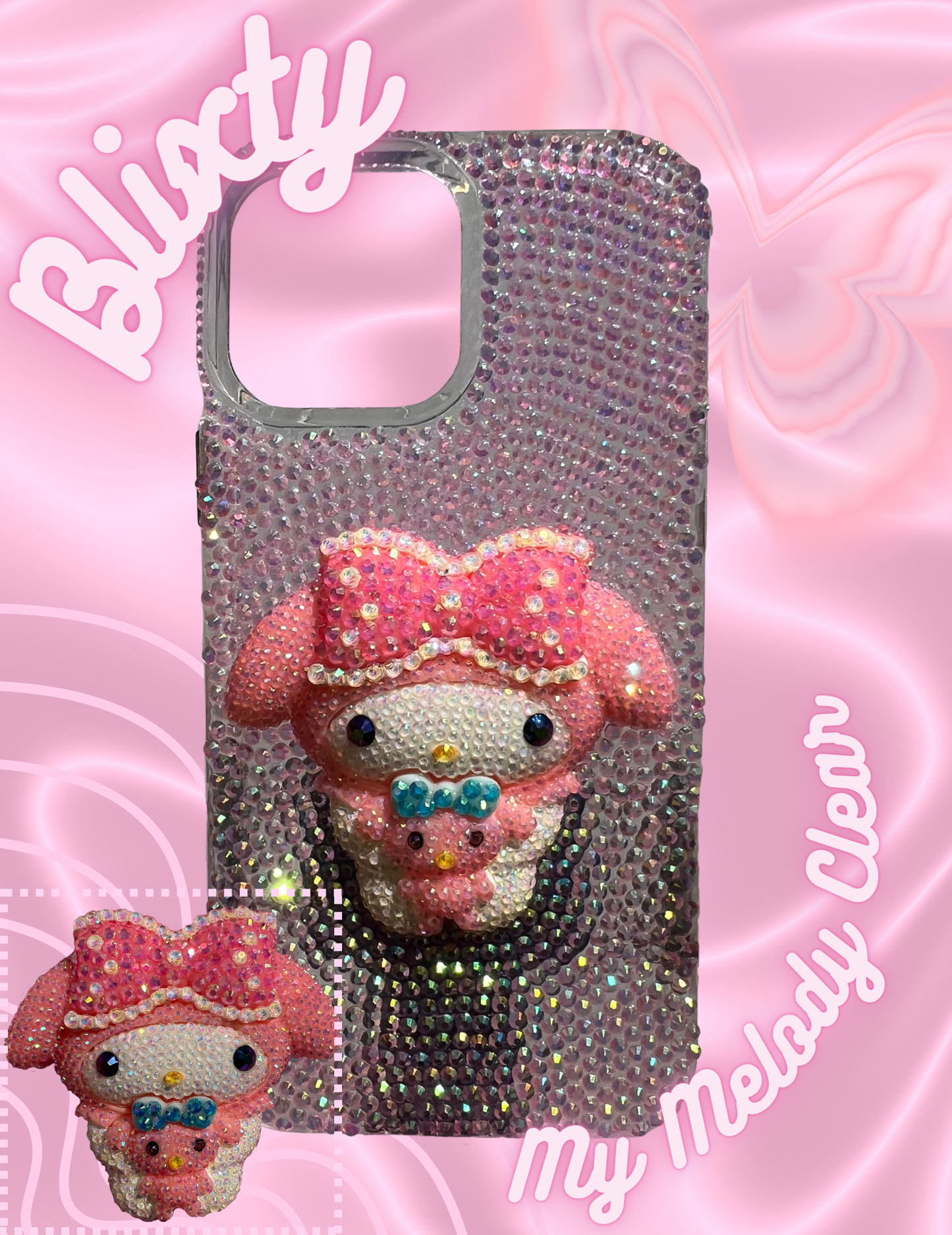 My Melody Clear Bling Case