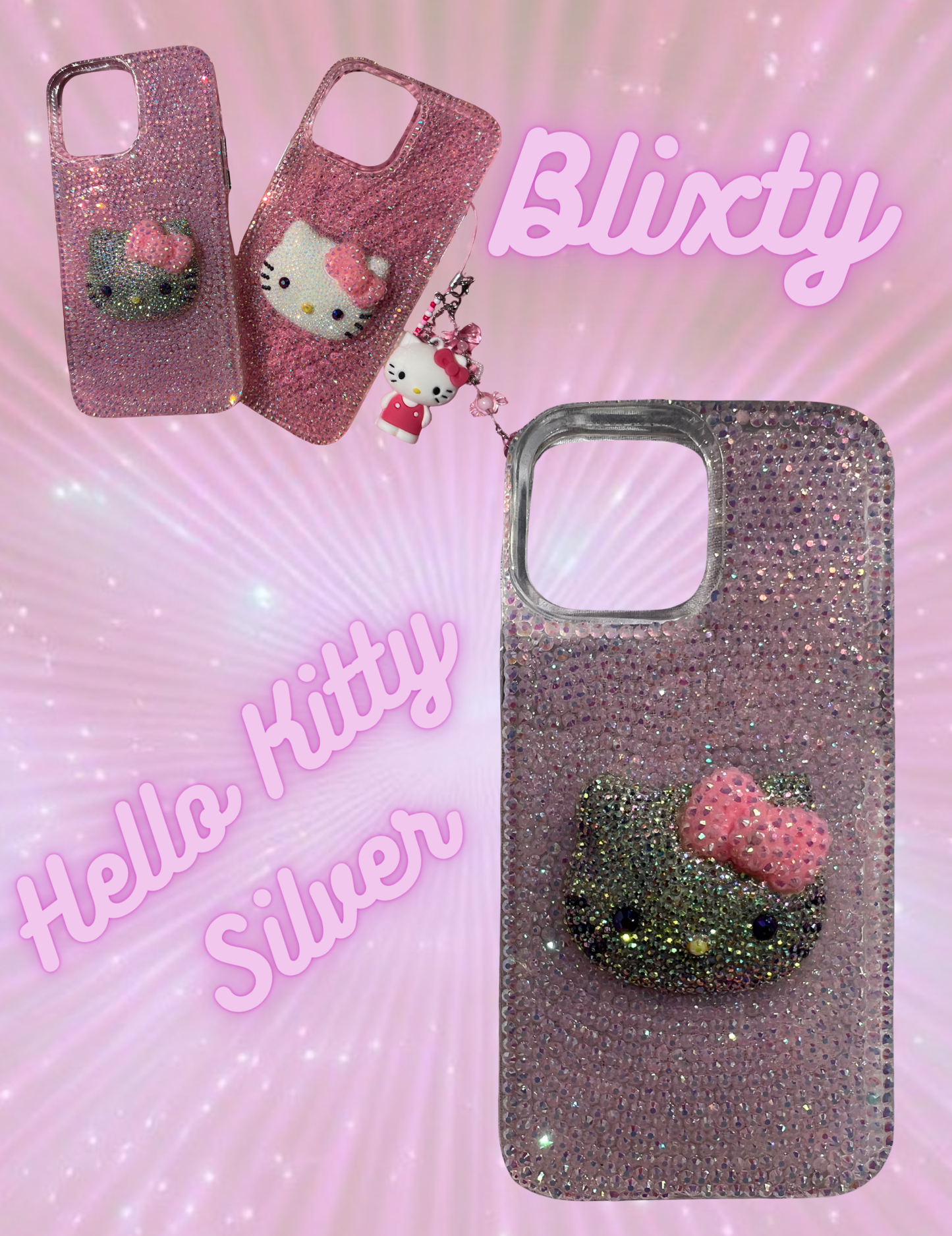 Hello Kitty Silver Bling Case
